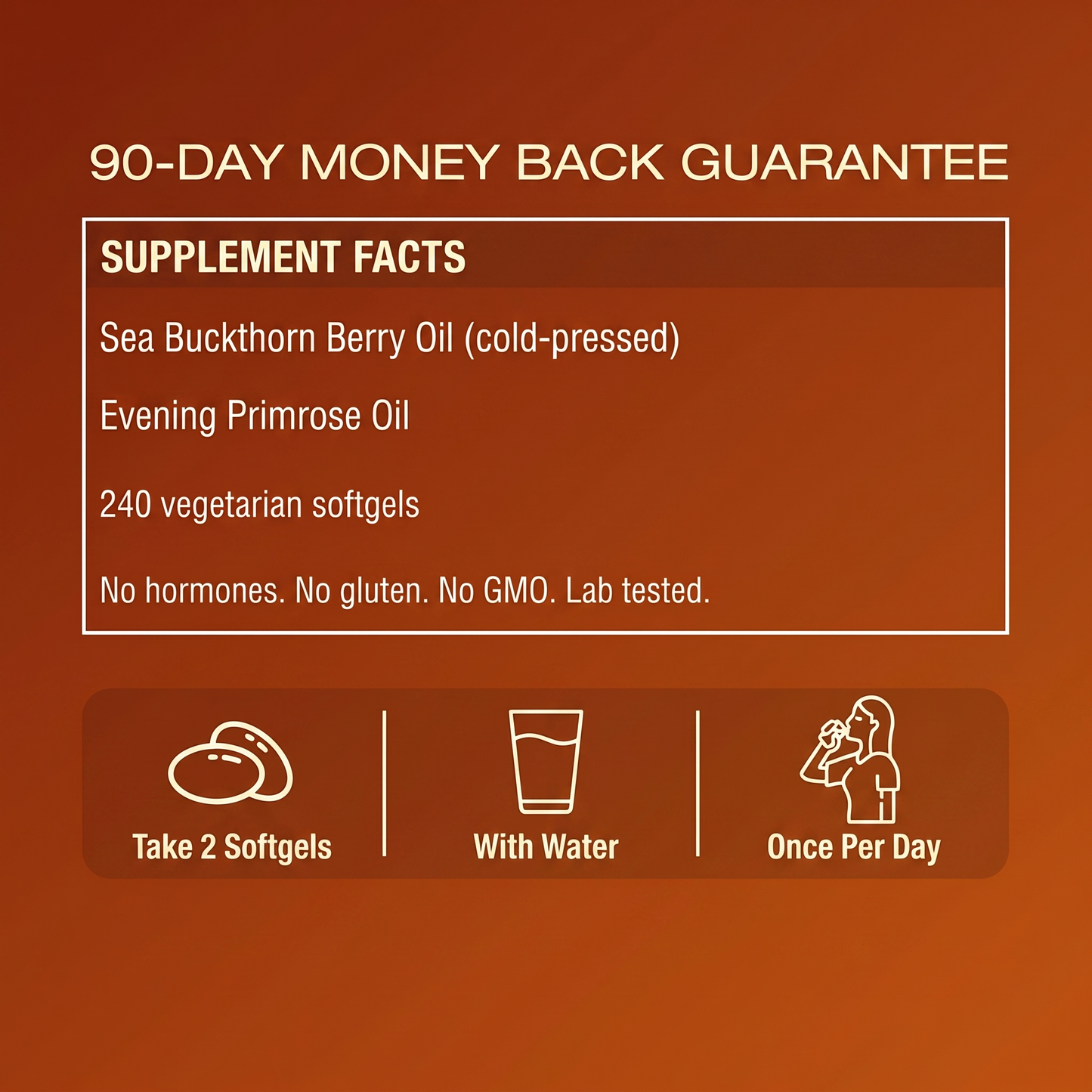 Elira® Sea Buckthorn Oil Softgels