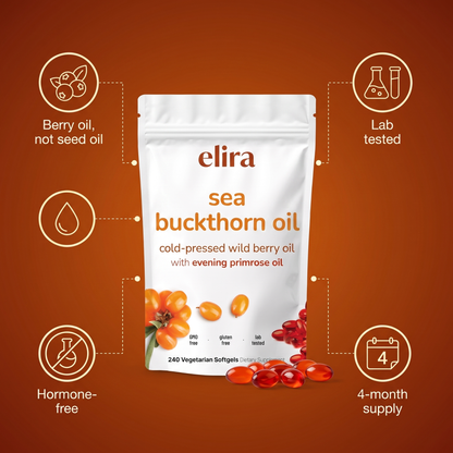Elira® Sea Buckthorn Oil Softgels